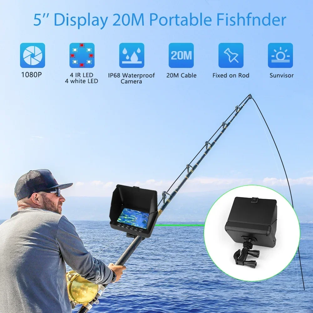 Buscador de peces pantalla LCD - Fish Finder Cable reseña y precio