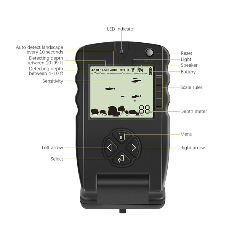 Nuevo Buscador de Peces Portát - Fish Finder Portable reseña y precio