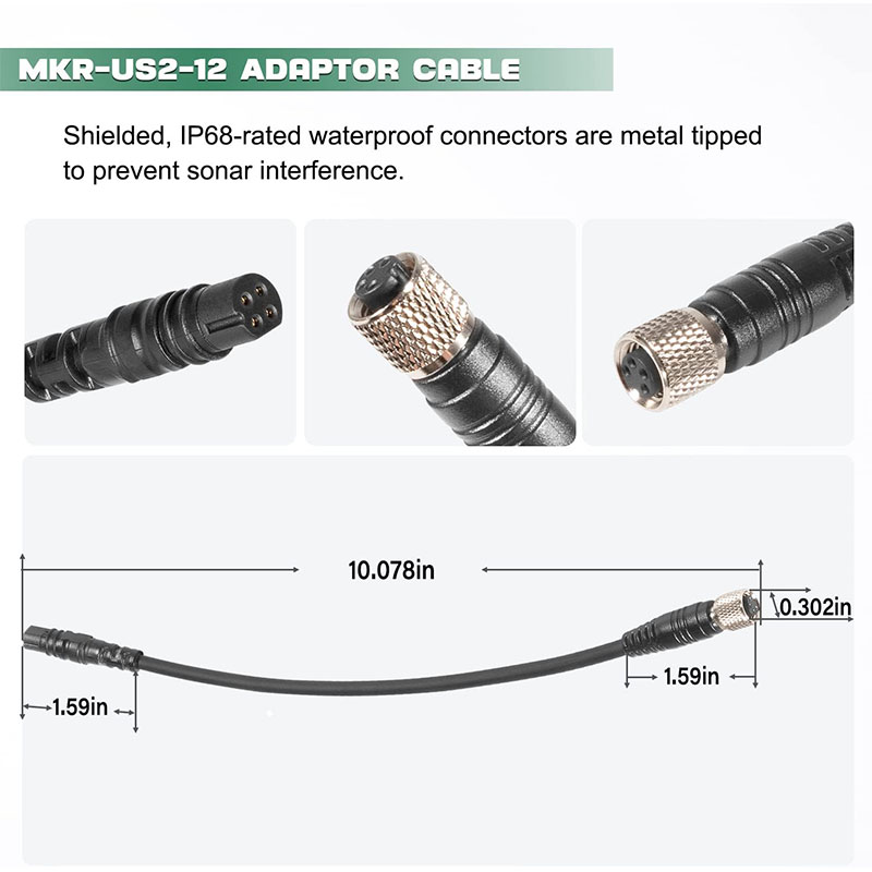 1852072 ‎ Cable Adaptador Univ - Fish Finder Cable reseña y precio