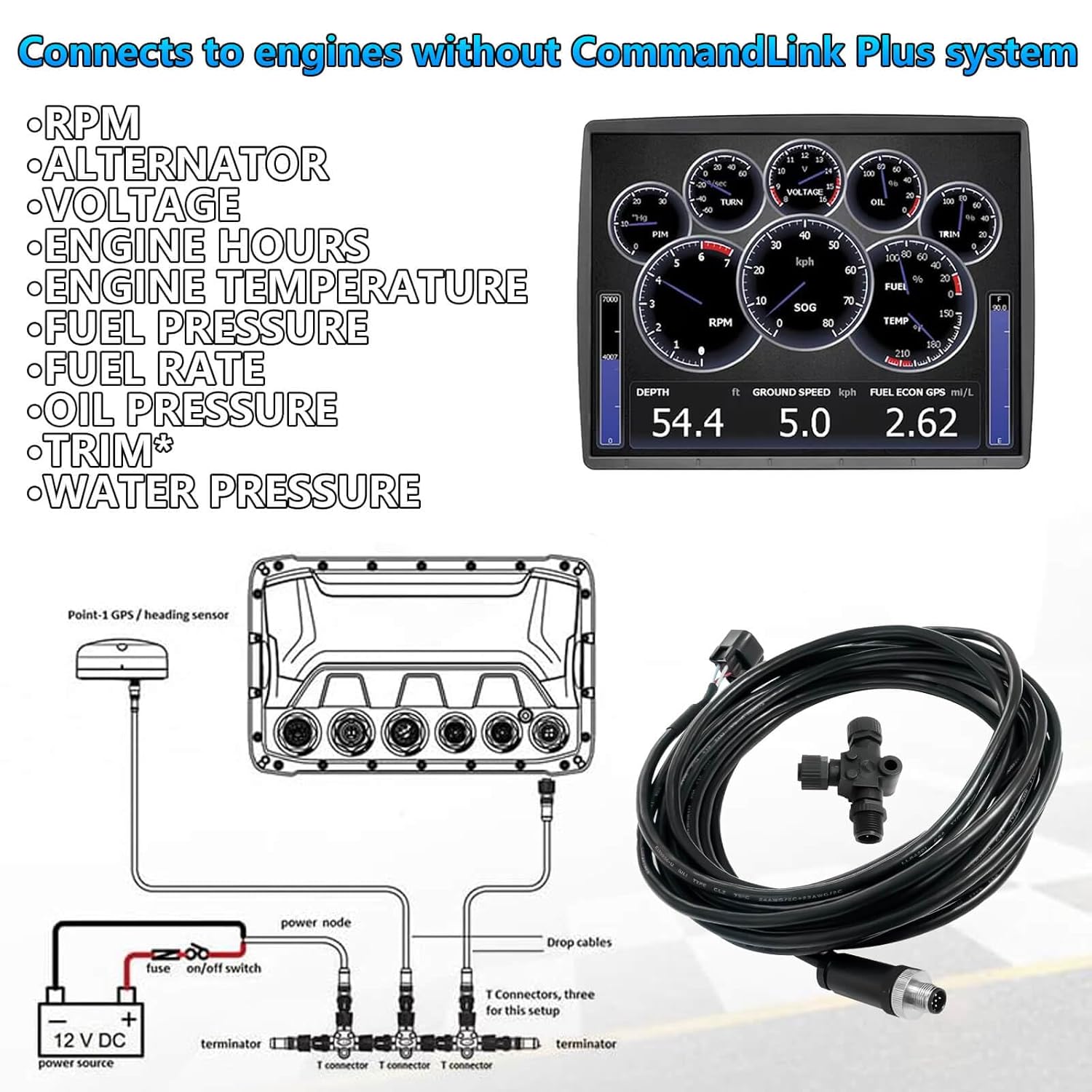 Cable de interfaz de motor Con - Fish Finder Cable reseña y precio