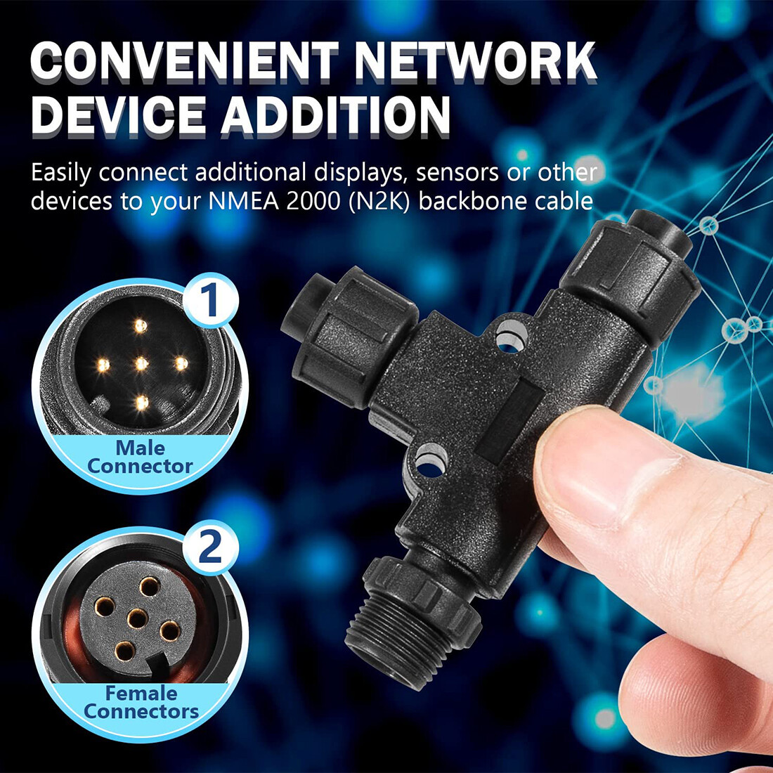 Conector en T Micro-C NMEA 200 - Fish Finder Cable reseña y precio