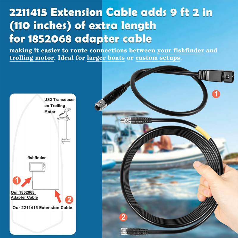 1852068 MKR-US2-8 Cable Adapta - Fish Finder Cable reseña y precio