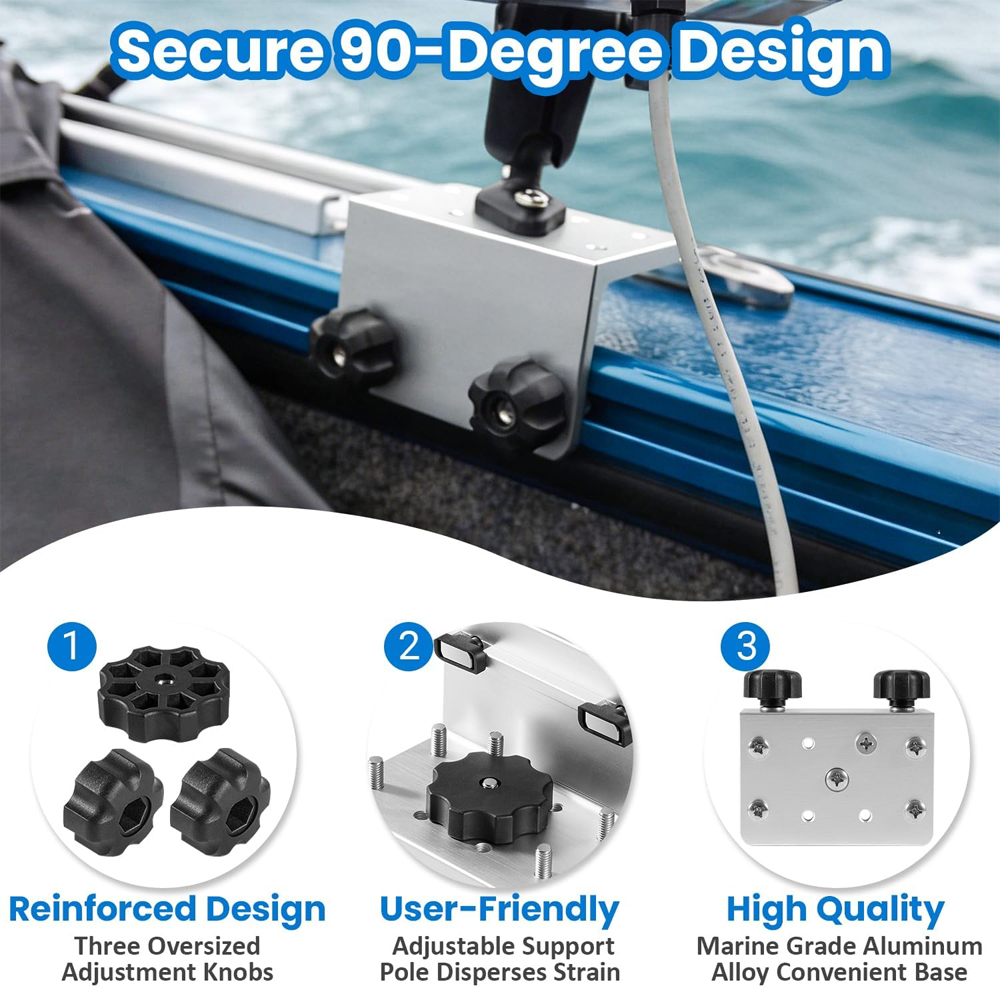 Paquete de 2 90 °   Soportes d - Fish Finder Mount reseña y precio