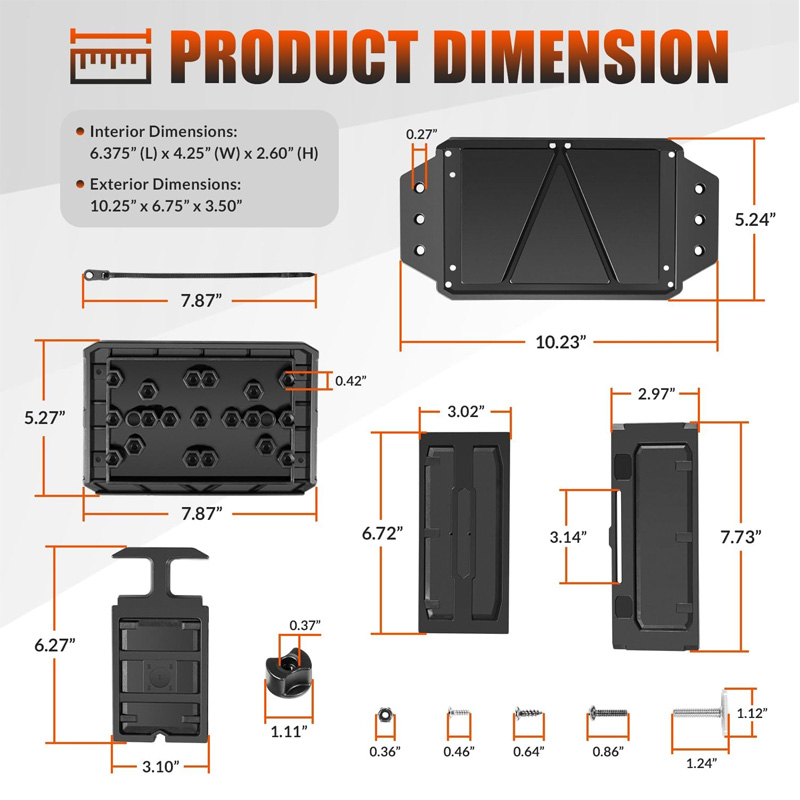 Caja de batería montada en pis - Fish Finder Mount reseña y precio