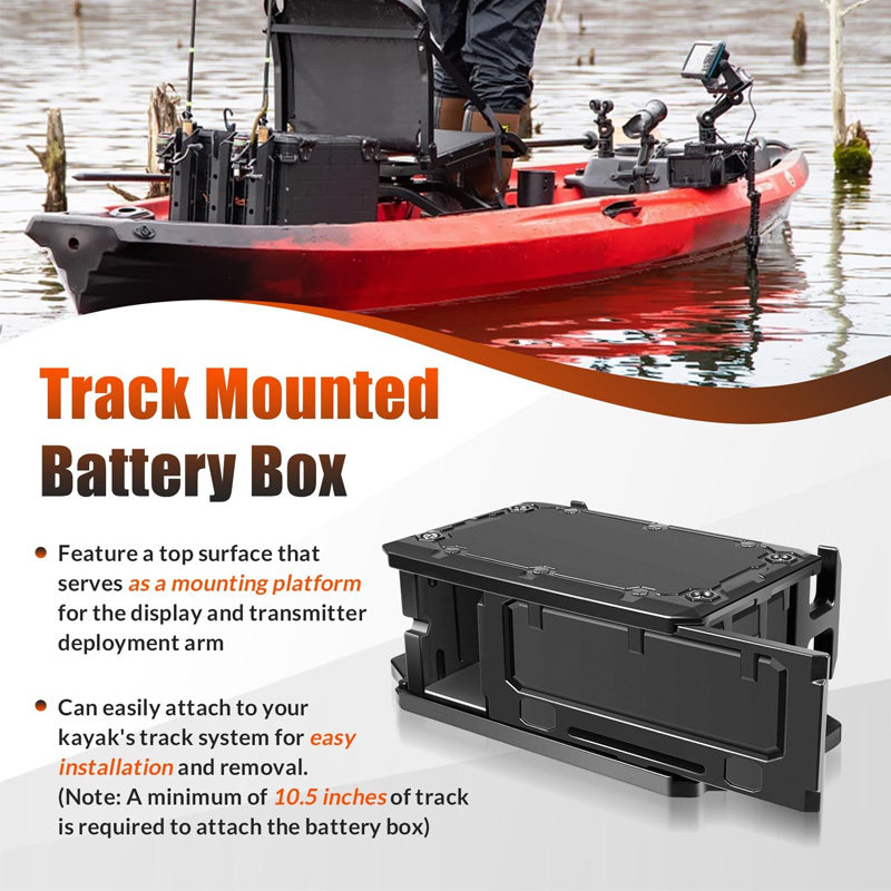 Caja de batería montada en pis - Fish Finder Mount reseña y precio